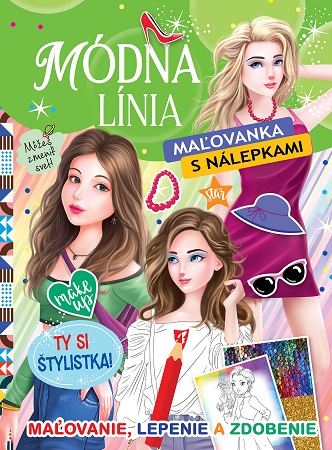 Obrazok Módna línia - Maľovanka s nálepkami