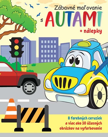 Obrazok Zábavné maľovanie s autami + nálepky a farbičky