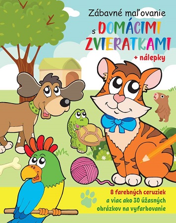 Obrazok Zábavné maľovanie s domácimi zvieratkami + nálepky a farbičky