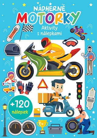 Obrazok Nádherné motorky +120 nálepiek - Aktivity s nálepkami
