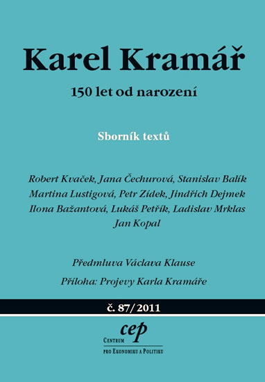 Obrázok Karel Kramář – 150 let od narození - Sborník textů