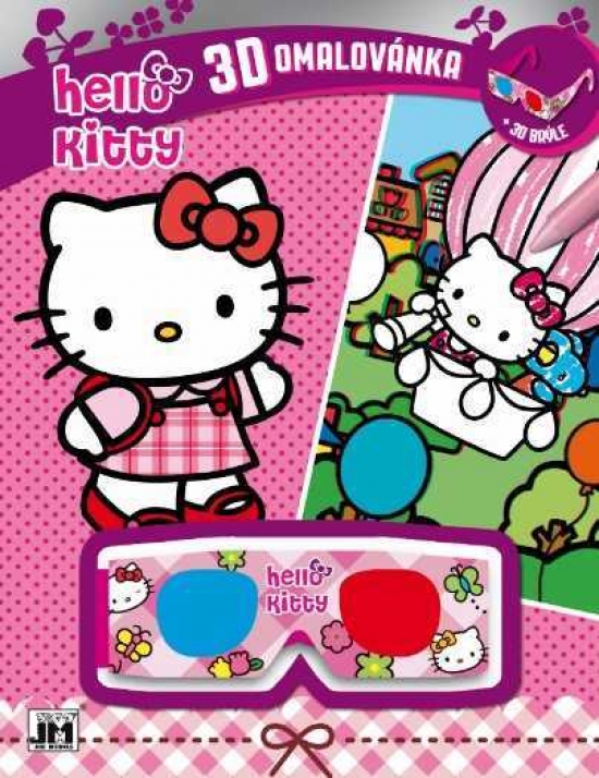 Obrázok 3D vymaľovanky/ Hello Kitty