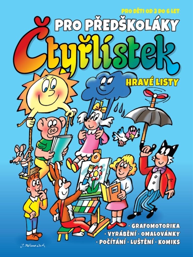 Obrázok Čtyřlístek pro předškoláky - Hravé listy pro děti od 3 do 6 let