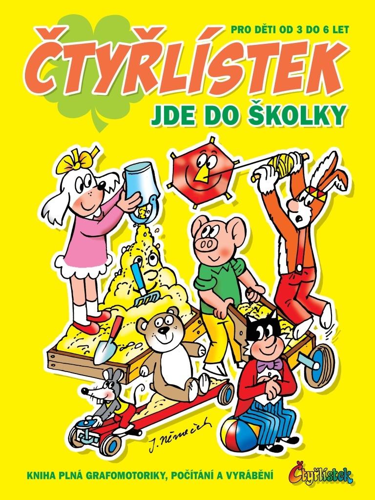 Obrázok Čtyřlístek jde do školky - Kniha plná grafomotoriky, počítání a vyrábění