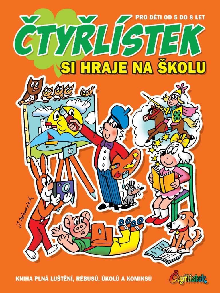 Obrázok Čtyřlístek si hraje na školu - Kniha plná luštění, rébusů, úkolů a komiksů