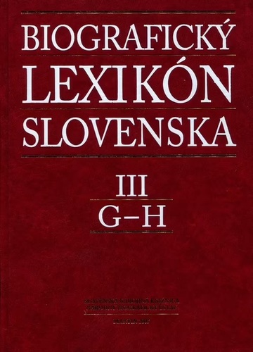 Obrázok Biografický lexikón Slovenska III (G - H)