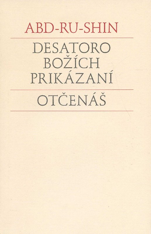 Obrazok Desatoro božích prikázaní - otčenáš