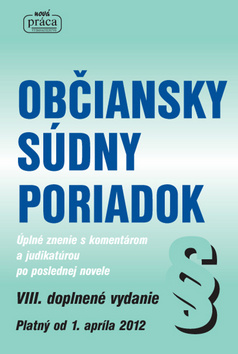 Obrázok Občiansky súdny poriadok platný od 1. apríla 2012