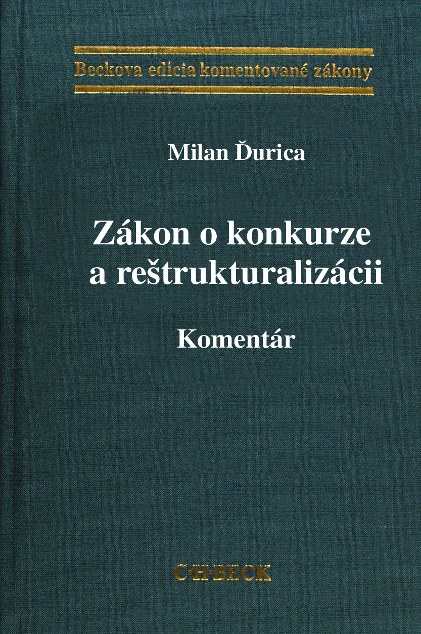 Obrazok Zákon o konkurze a reštrukturalizácii. Komentár