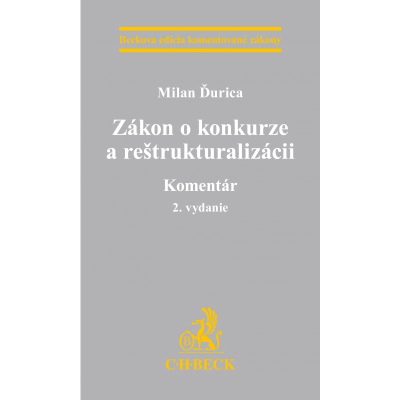 Obrazok Zákon o konkurze a reštrukturalizácii. Komentár. 2. vydanie
