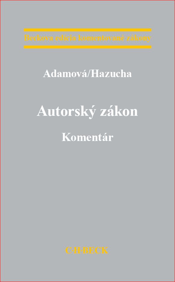 Obrazok Autorský zákon. Komentár