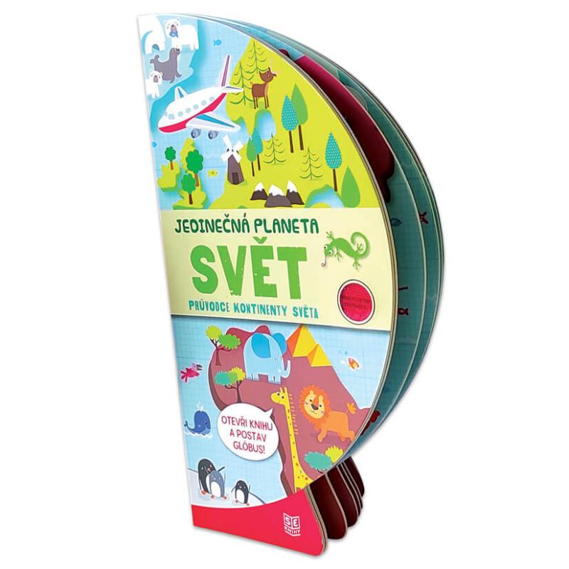 Obrázok Jedinečná planeta - Svět / Rozkládací kniha s pevnými listy ve tvaru globusu