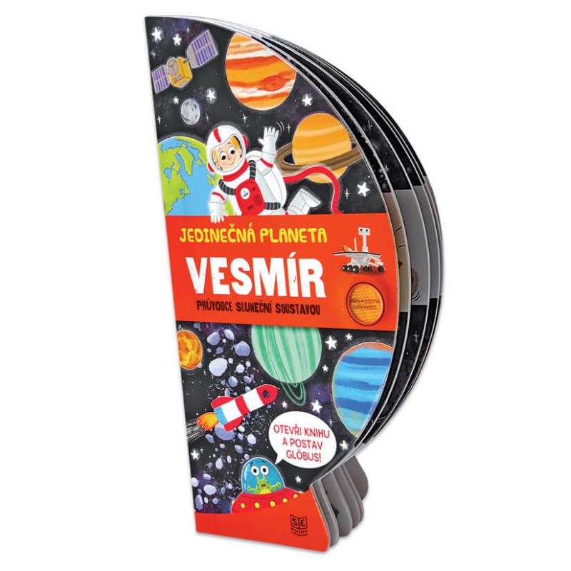 Obrázok Jedinečná planeta - Vesmír / Rozkládací kniha s pevnými listy ve tvaru globusu