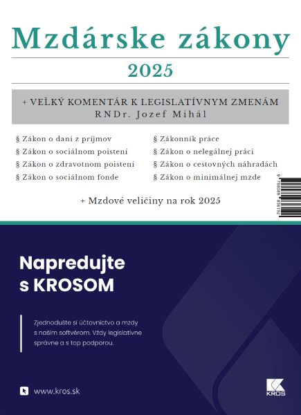 Obrazok Mzdárske zákony 2025 - Veľký komentár k legislatívnym zmenám