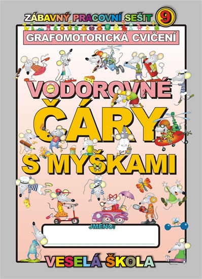 Obrázok Vodorovné čáry s myškami (grafomotorická cvičení)