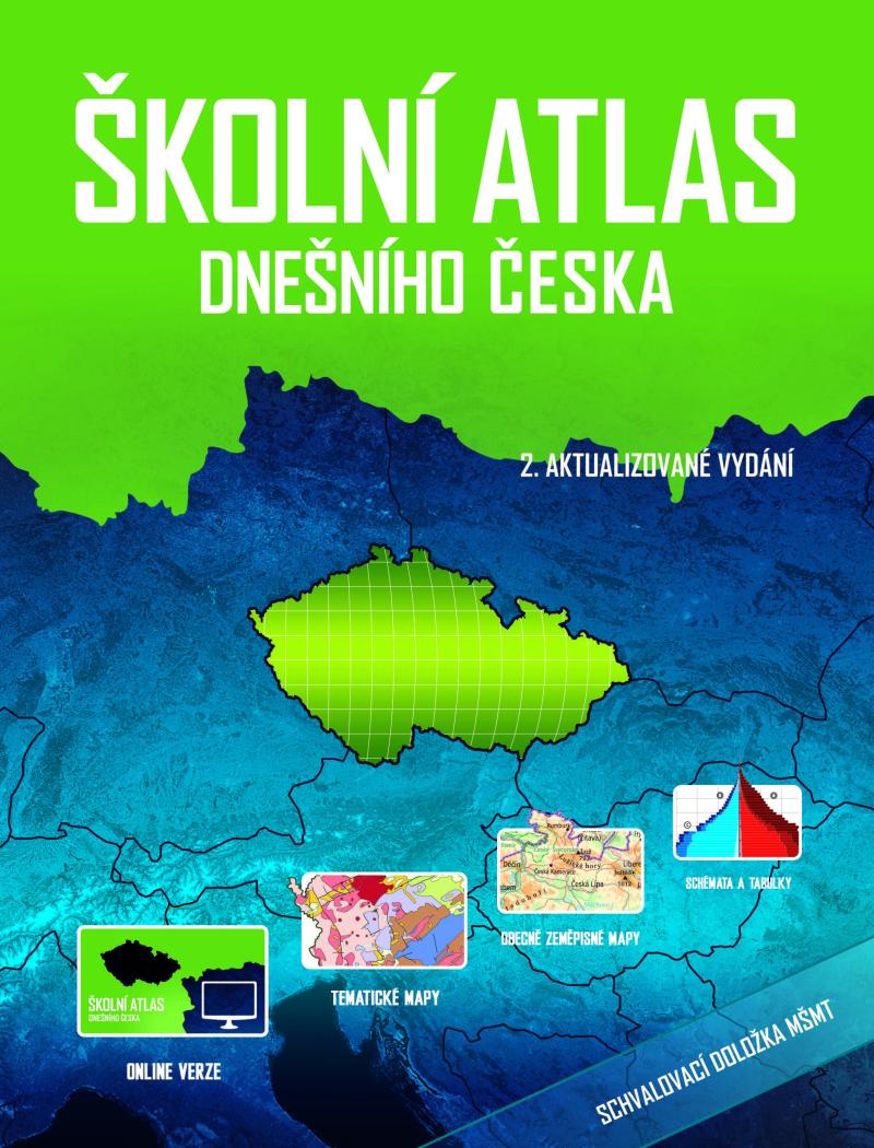 Obrázok Školní atlas dnešního Česka