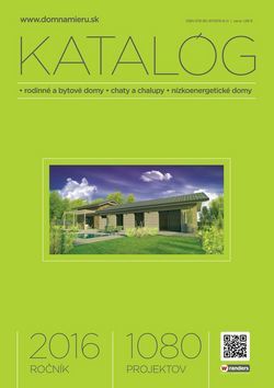 Obrázok Katalóg 2016 * rodinné a bytové domy * chaty a chalupy * nízkoenergetické domy