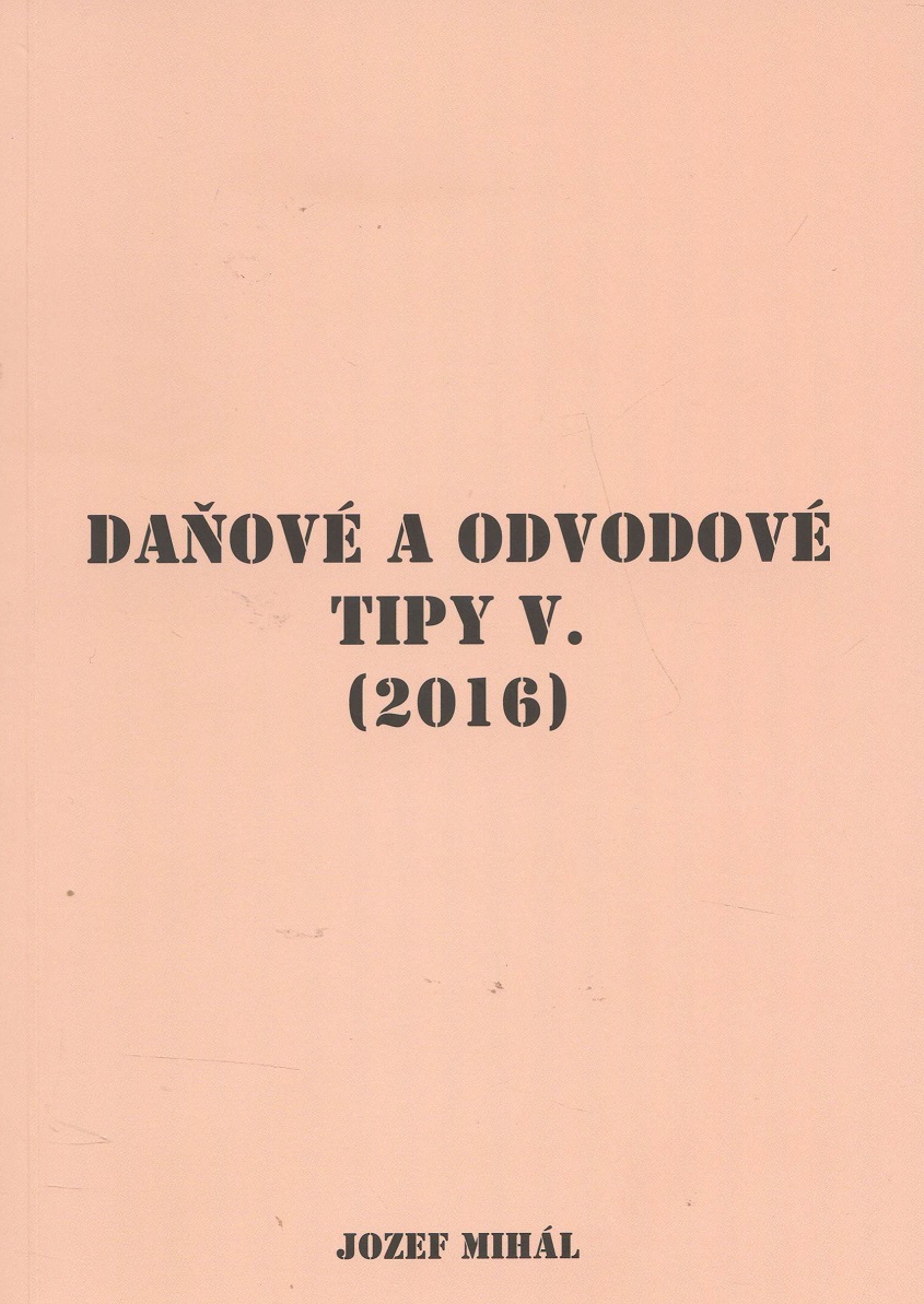 Obrazok Daňové a odvodové tipy V. (2016)