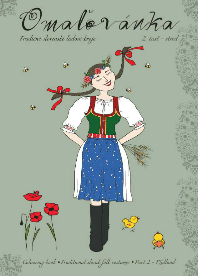 Obrazok Omaľovánka (2.časť - stred) - Tradičné slovenské ľudové kroje 2.časť - stred