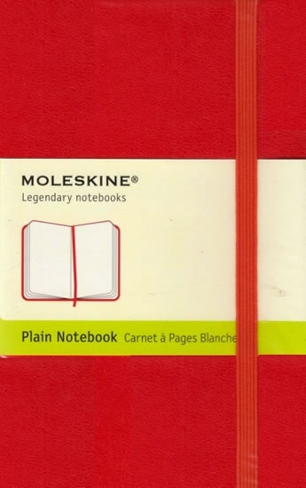 Obrázok Moleskine: Zápisník tvrdý čistý červený S