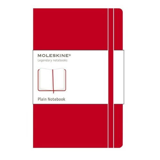 Obrázok Moleskine: Zápisník tvrdý čistý červený L
