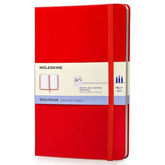 Obrázok Moleskine: Skicář tvrdý červený L