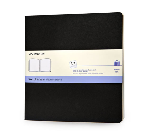 Obrázok Moleskine: Skicář měkký černý čtvercový