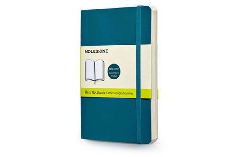 Obrázok Moleskine: Zápisník měkký čistý modrozelený S