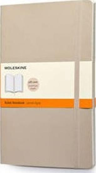 Obrázok Moleskine: Zápisník měkký linkovaný béžový L