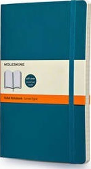 Obrázok Moleskine: Zápisník měkký linkovaný modrozelený L