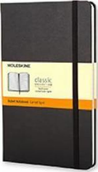 Obrázok Moleskine: Zápisník tvrdý linkovaný černý L