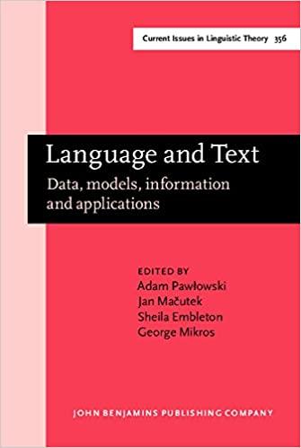 Obrázok Language and Text : Data, models, information and applications
