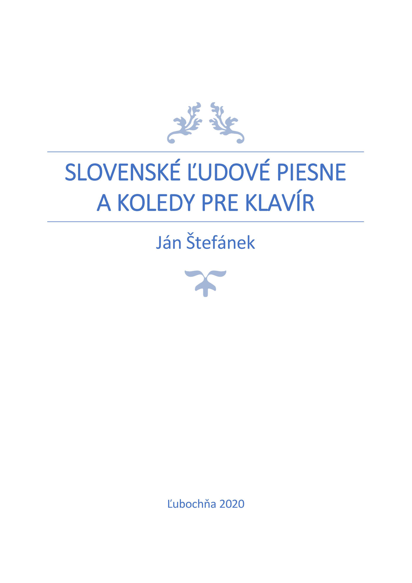 Obrázok Slovenské ľudové piesne a koledy pre klavír